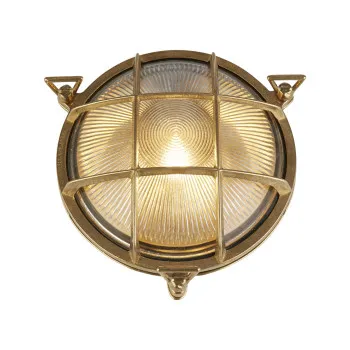 Searchlight Bulkhead sárgaréz kültéri fali/mennyezeti lámpa (SL-30361PB) E27 1 izzós IP64