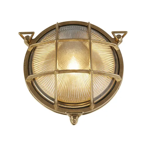 Searchlight Bulkhead sárgaréz kültéri fali/mennyezeti lámpa (SL-30361PB) E27 1 izzós IP64