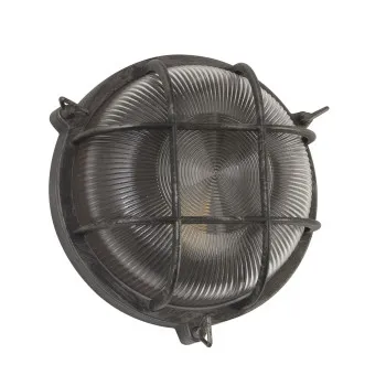 Searchlight Bulkhead fekete-ezüst kültéri fali/mennyezeti lámpa (SL-61401BS) E27 1 izzós IP44