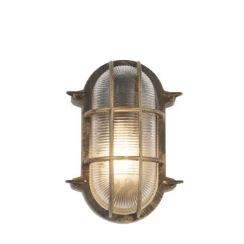 Searchlight Bulkhead fekete-arany kültéri fali/mennyezeti lámpa (SL-61402BG) E27 1 izzós IP44