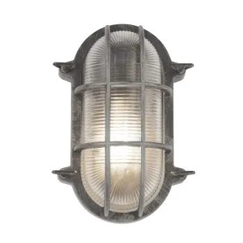Searchlight Bulkhead fekete-ezüst kültéri fali/mennyezeti lámpa (SL-61402BS) E27 1 izzós IP44