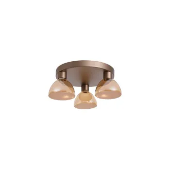 Searchlight Cannes kávébarna LED mennyezeti lámpa (SL-77410-3AM) LED 3 izzós IP20