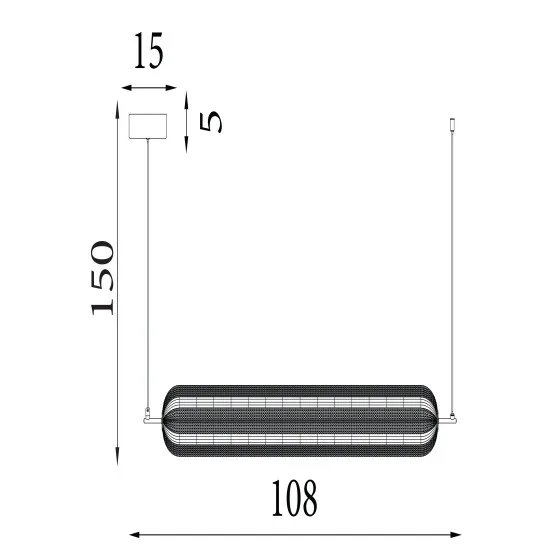 Searchlight Capsule sárgaréz LED függesztett lámpa (SL-28800SB) LED 1 izzós IP20