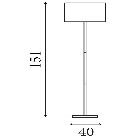Searchlight Carter króm állólámpa (SL-7550CC) E27 1 izzós IP20