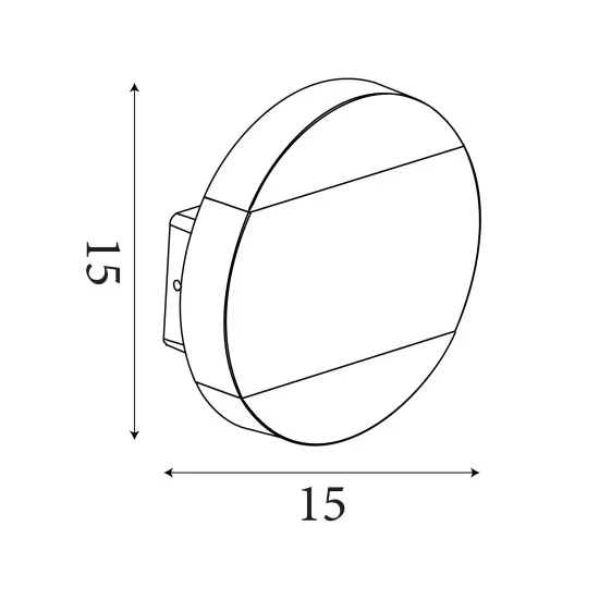 Searchlight Cavern fekete LED kültéri fali lámpa (SL-36130BK) LED 1 izzós IP44