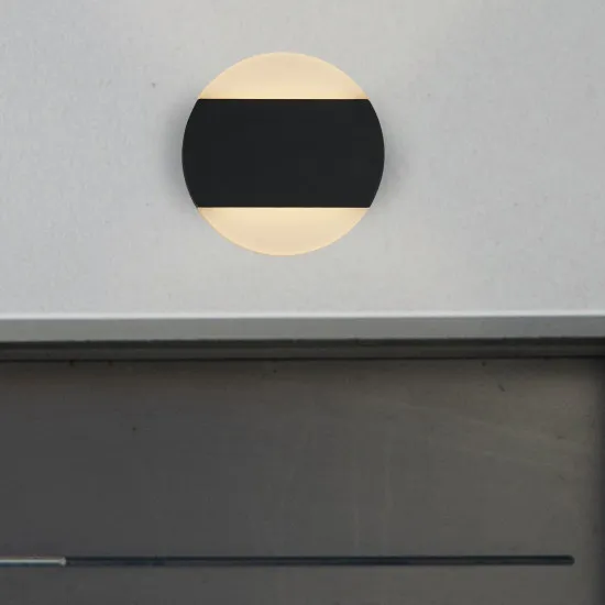 Searchlight Cavern fekete LED kültéri fali lámpa (SL-36130BK) LED 1 izzós IP44