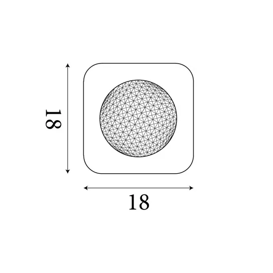 Searchlight Celestia ezüst LED mennyezeti lámpa (SL-32511-1SI) LED 1 izzós IP20