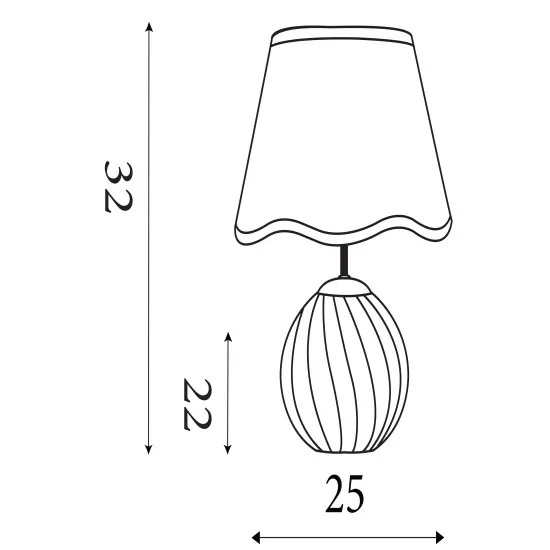 Searchlight Celine narancs asztali lámpa (SL-99410YL) E14 1 izzós IP20