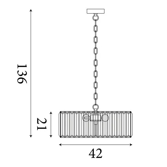 Searchlight Chapeau króm függesztett lámpa (SL-82101-4CC) E27 4 izzós IP20