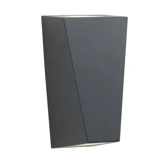 Searchlight Cheshire fekete kültéri fali lámpa (SL-5600-2BK-LED) GU10 2 izzós IP44