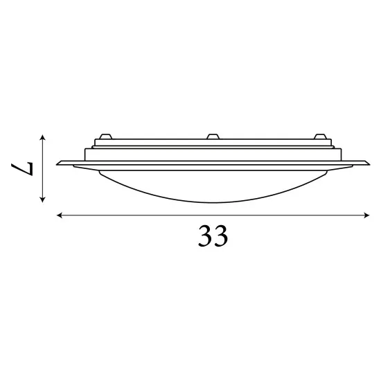 Searchlight Chester fehér-ezüst fürdőszobai LED mennyezeti lámpa (SL-7684-33SI) LED 1 izzós IP44