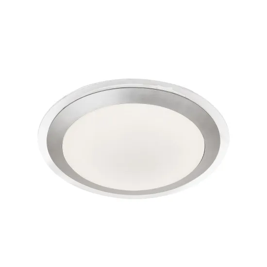 Searchlight Chester fehér-ezüst fürdőszobai LED mennyezeti lámpa (SL-7684-33SI) LED 1 izzós IP44