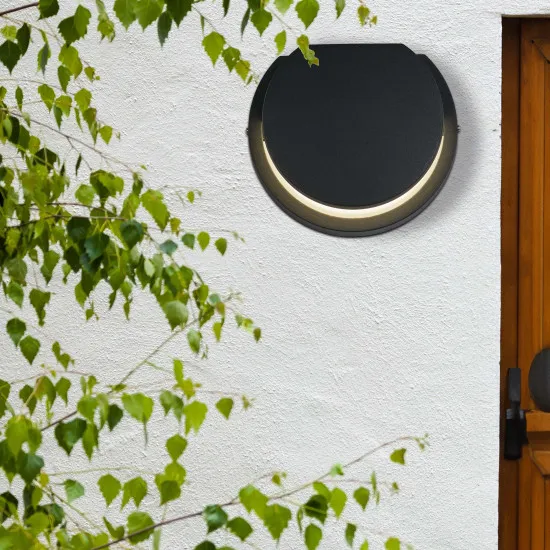 Searchlight Chiswick fekete LED kültéri fali lámpa (SL-36110BK) LED 1 izzós IP44