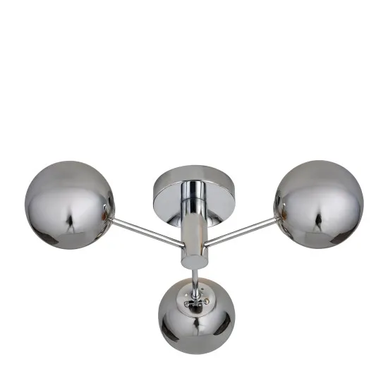 Searchlight Churchill króm mennyezeti lámpa (SL-60812-3SM) G9 3 izzós IP20