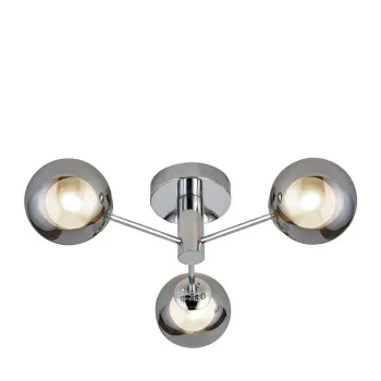 Searchlight Churchill króm mennyezeti lámpa (SL-60812-3SM) G9 3 izzós IP20