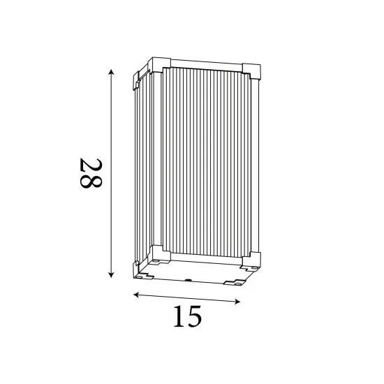 Searchlight Cincinnati fekete kültéri fali lámpa (SL-39340BK) E27 1 izzós IP44