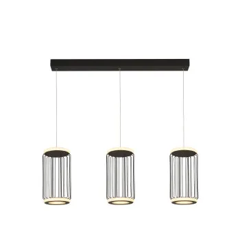 Searchlight Circolo fekete-fehér LED függesztett lámpa (SL-54212-3BK) LED 1 izzós IP20