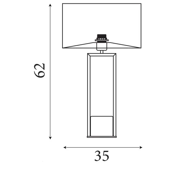 Searchlight Claire fehér-arany asztali lámpa (SL-2871GO) E27 1 izzós IP20