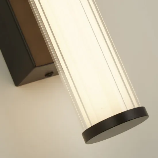 Searchlight Clamp fekete fürdőszobai LED tükörmegvilágító lámpa (SL-63124-1BK) LED 1 izzós IP44