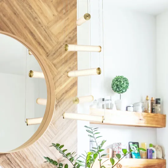 Searchlight Clamp arany LED függesztett lámpa (SL-63125-5GO) LED 5 izzós IP20