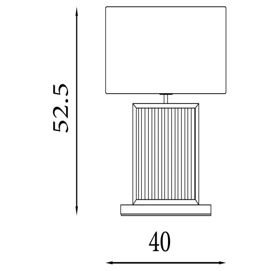 Searchlight Clarendon fekete-fehér asztali lámpa (SL-54210BK) E27 1 izzós IP20