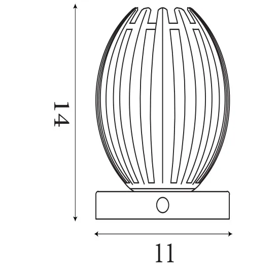 Searchlight Claw króm asztali lámpa (SL-1811CL) G9 1 izzós IP20
