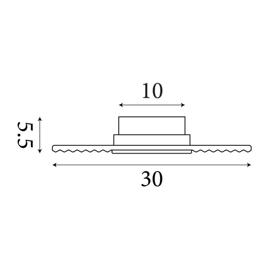 Searchlight Cleo fekete-átlátszó LED fali lámpa (SL-32210CL) LED 1 izzós IP20