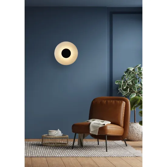 Searchlight Cleo fekete-átlátszó LED fali lámpa (SL-32210CL) LED 1 izzós IP20