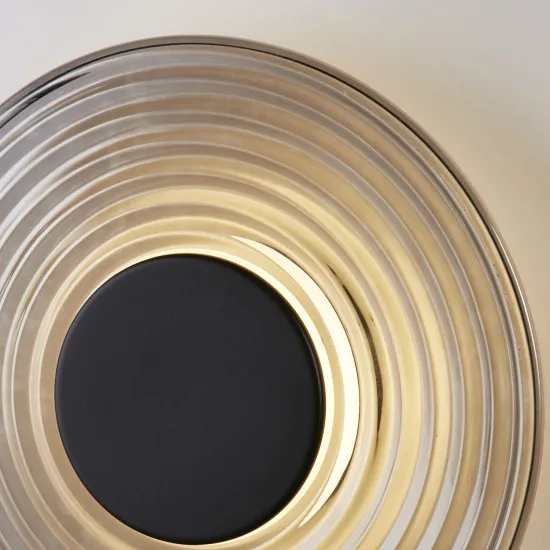 Searchlight Cleo fekete-füstszínű LED fali lámpa (SL-32210SM) LED 1 izzós IP20