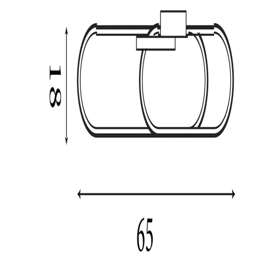 Searchlight Clip arany LED mennyezeti lámpa (SL-61774GO) LED 1 izzós IP20