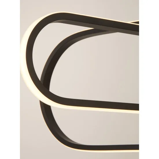 Searchlight Clip fekete LED függesztett lámpa (SL-61775BK) LED 1 izzós IP20