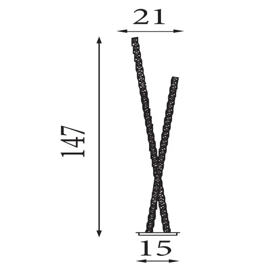 Searchlight Clover króm LED állólámpa (SL-2112CC) LED 1 izzós IP20