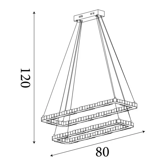 Searchlight CLOVER 1 izzós izzós  LED függesztett lámpa (SL-7123CC)