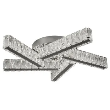 Searchlight Clover króm-átlátszó LED mennyezeti lámpa (SL-8125-5CC) LED 1 izzós IP20