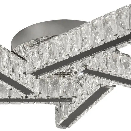 Searchlight Clover króm-átlátszó LED mennyezeti lámpa (SL-8125-5CC) LED 1 izzós IP20