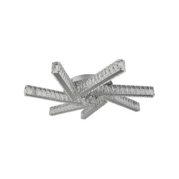 Searchlight Clover króm-átlátszó LED mennyezeti lámpa (SL-8127-7CC) LED 1 izzós IP20