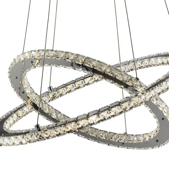 Searchlight CLOVER króm LED függesztett lámpa (SL-8757-168CC) LED 1 izzós