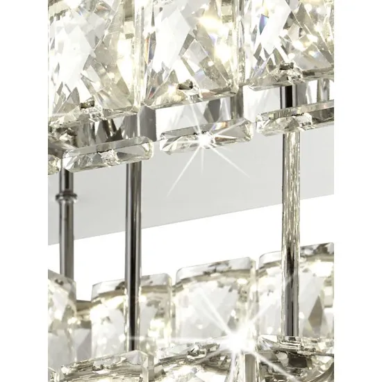 Searchlight Clover króm-átlátszó LED mennyezeti lámpa (SL-8952CC) LED 1 izzós IP20