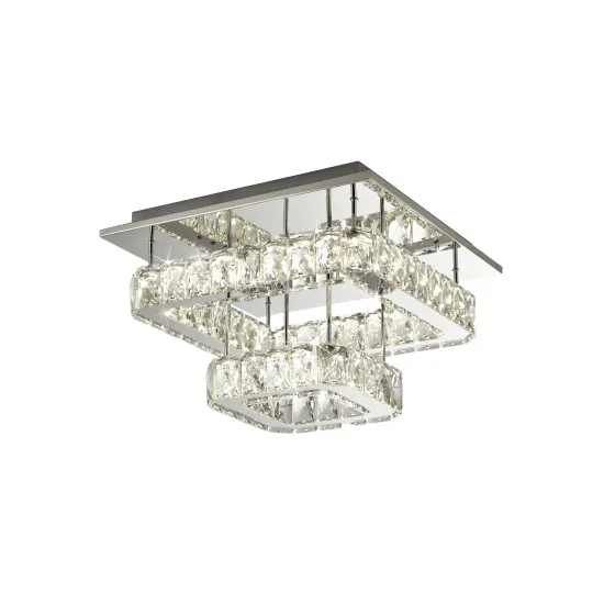 Searchlight Clover króm-átlátszó LED mennyezeti lámpa (SL-8952CC) LED 1 izzós IP20