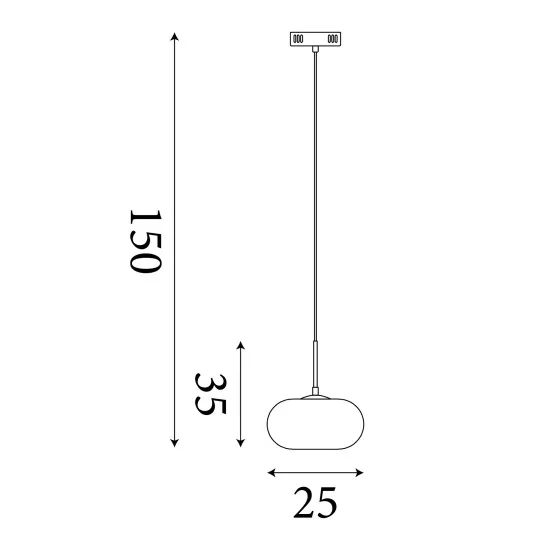 Searchlight Confetti arany-fehér LED függesztett lámpa (SL-80820-1GO) LED 1 izzós IP20