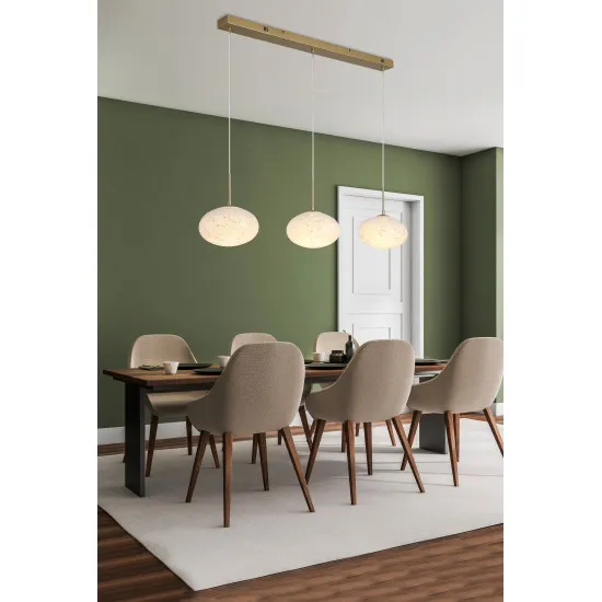 Searchlight Confetti arany-fehér LED függesztett lámpa (SL-80820-1GO) LED 1 izzós IP20