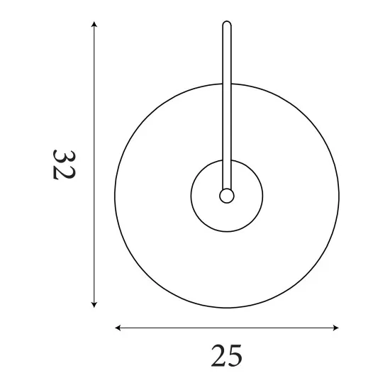 Searchlight Confetti arany-fehér fali lámpa (SL-80821-1GO) LED 1 izzós IP20