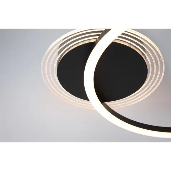 Searchlight Contour fekete LED mennyezeti lámpa (SL-13650BK) LED 1 izzós IP20