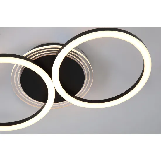 Searchlight Contour fekete LED mennyezeti lámpa (SL-13651BK) LED 1 izzós IP20