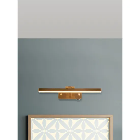 Searchlight Corfu sárgaréz LED képvilágító (SL-79824-40SB) LED 1 izzós IP20