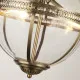 Searchlight Coronet bronz-átlátszó függesztett lámpa (SL-44213-3AB) E14 3 izzós IP20