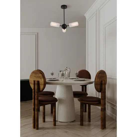 Searchlight Cosmic fekete mennyezeti lámpa (SL-96503-3BK) G9 3 izzós IP20