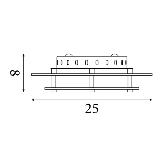 Searchlight Cove fehér mennyezeti lámpa (SL-3020-25CC) E27 1 izzós IP20