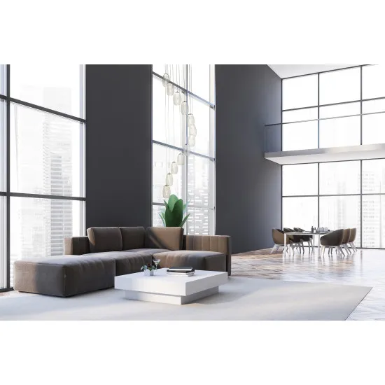 Searchlight Cyclone króm-átlátszó LED függesztett lámpa (SL-97291-12CL) LED 12 izzós IP20