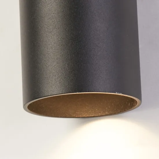 Searchlight Cyls fekete falikar (SL-24125BK) GU10 2 izzós IP20